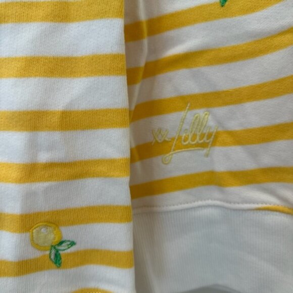 Lilly Pulitzer Yellow Stripe Sweatshirt - Picture 3 of 3